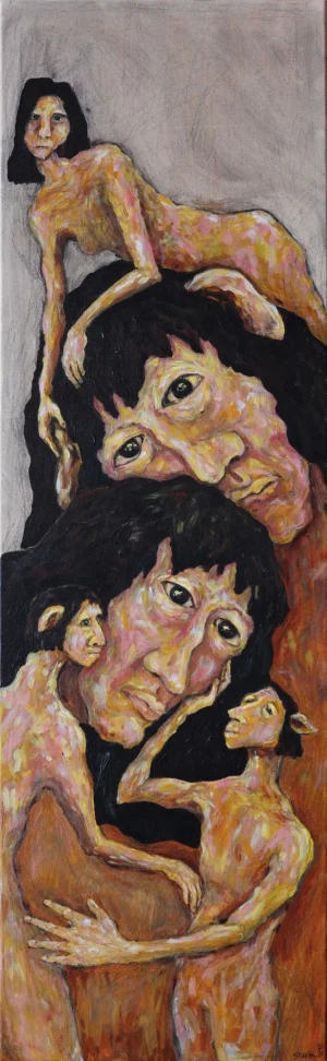 Holding each other