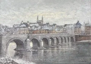Maasbrug Winter