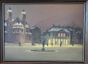 Vrijthof bij nacht winter
